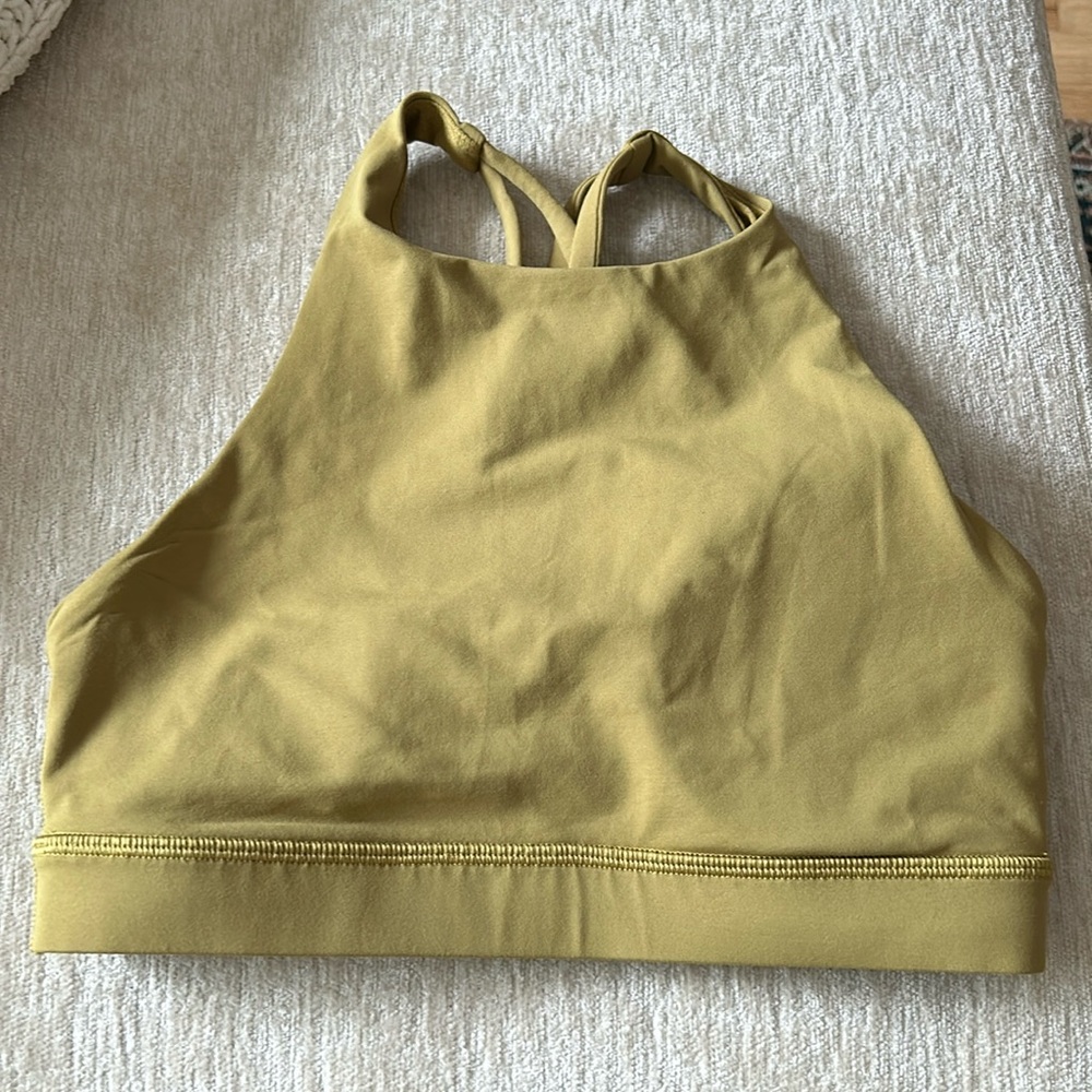 Lululemon energy bra, high neck. Size 4.